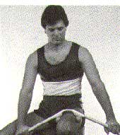 acu-masseur man on thigh