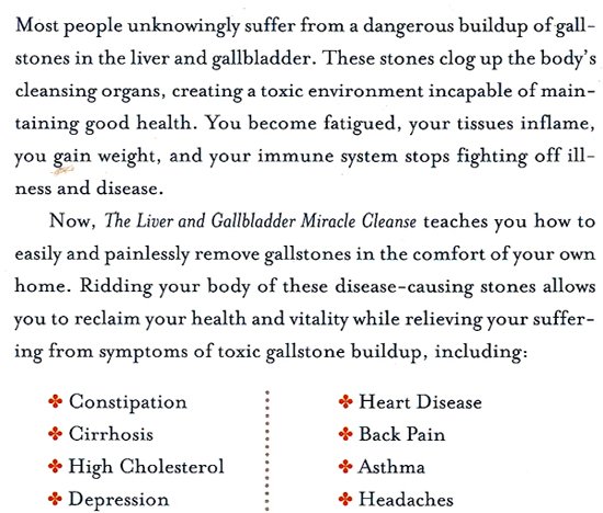 back of liver gall bladder cleanse book