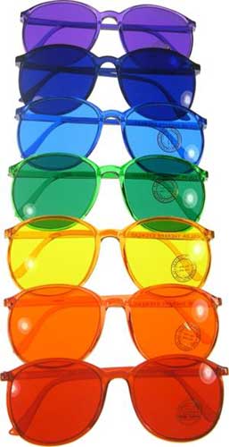 colored glasses