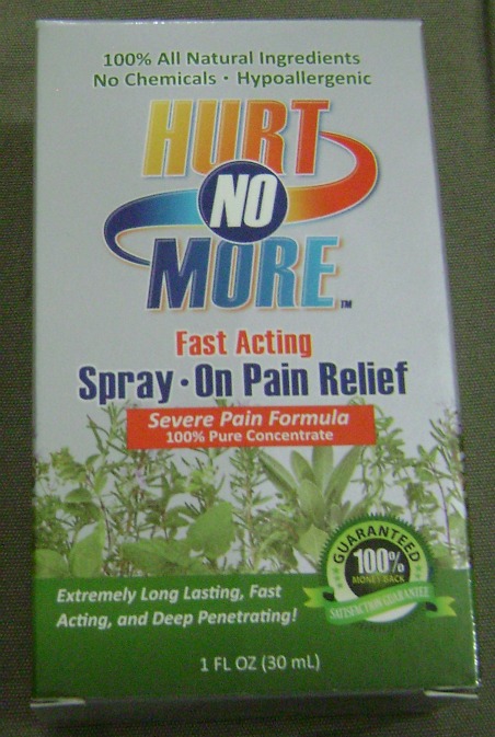Hurt No More Analgesic Pain Relief Spray