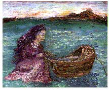 Lady with Cradle Boat