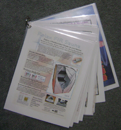 laminated relax sauna
                                      booklet
