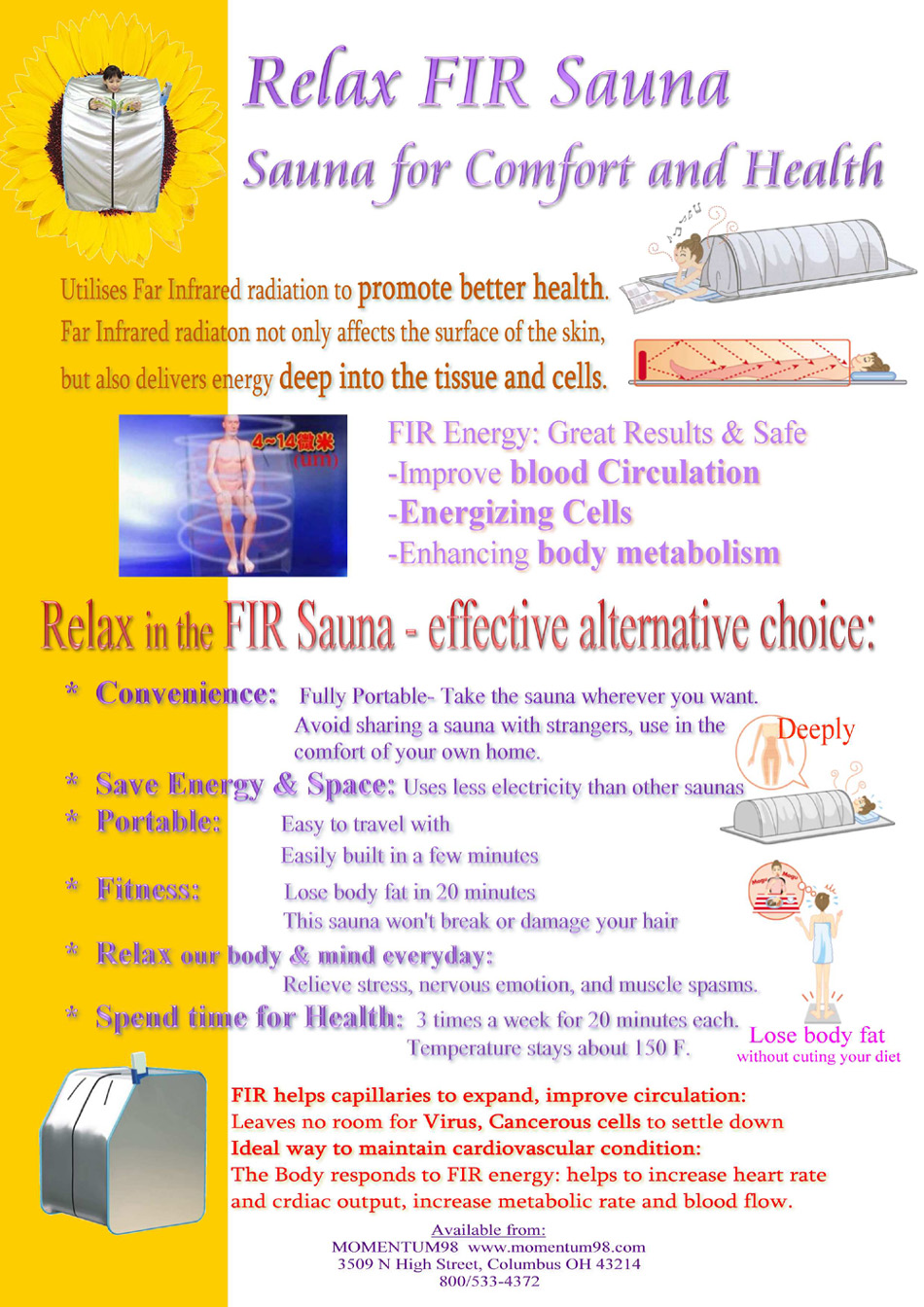 relax sauna poster