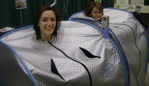Happy Relax Sauna
                                        users at a holistic medical
                                        conference in Minneapolis