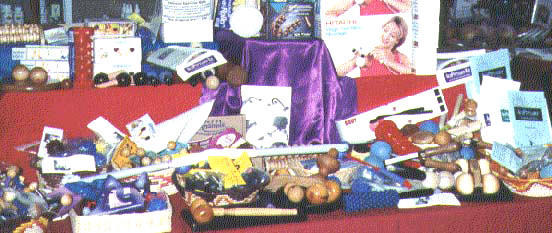 massage tools on table at expo