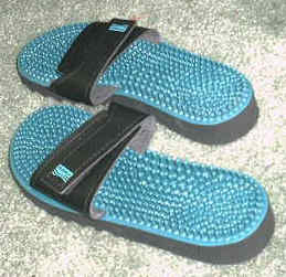 teal sandals