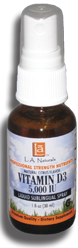 L.A. Naturals Liquid Vitamin D3 Spray