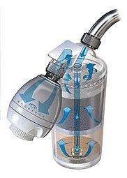 see through shower filter system aquasana