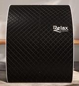 Relax Sauna with Black Deluxe Prestige Tent