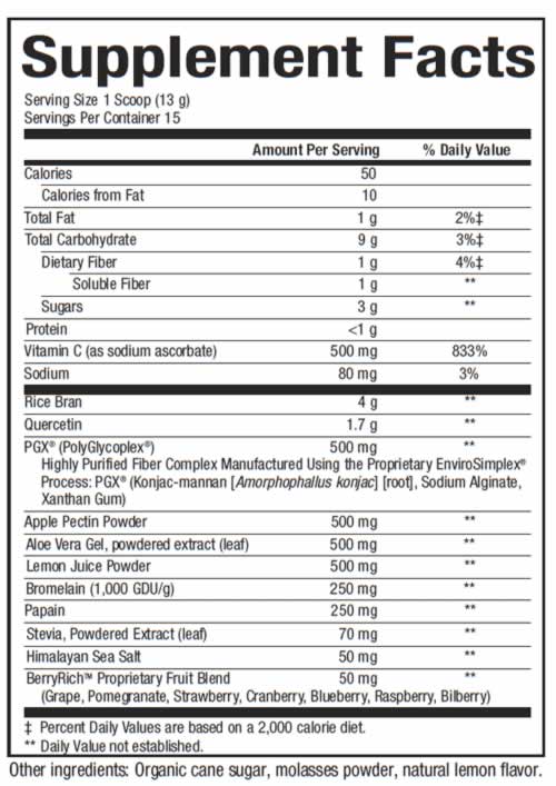 Refresh Daily Cleanse Nut Info