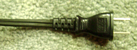 old 2 prong plug