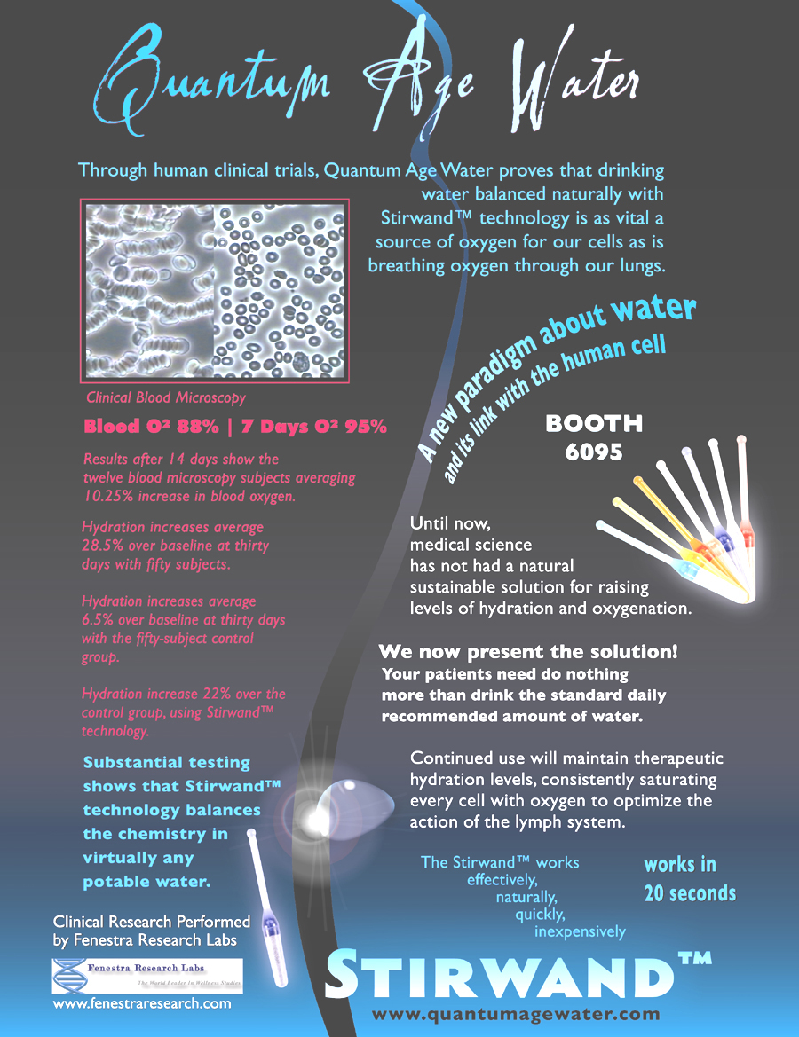 Quantum stir wand poster on blood microscopy